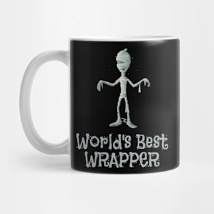 World's Best Wrapper Halloween Mummy Design Mug